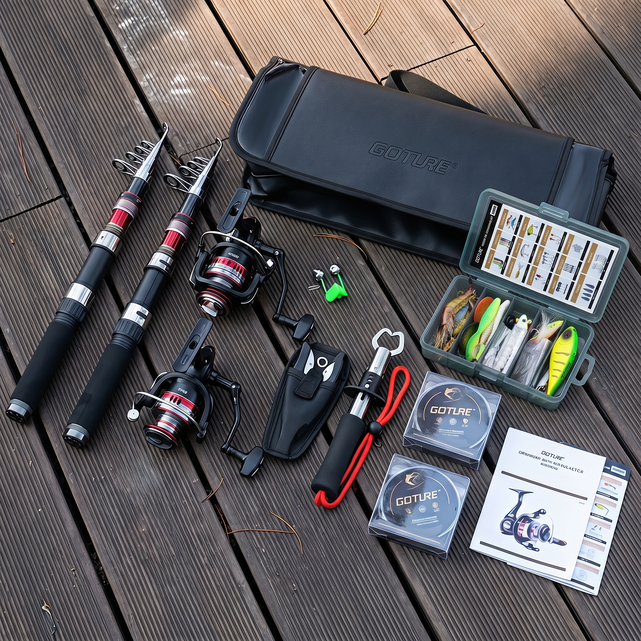 Goture Telescopic Fishing Rod  - огляд і ціна Reel Bag