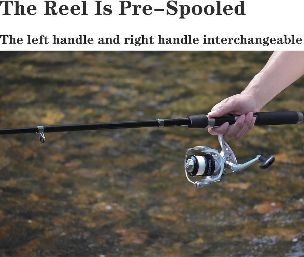 Fishing Pole Combo 6.9ft 2Pcs  - огляд і ціна Reel Bag
