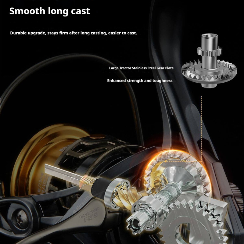 Long Cast Spinning Reel 2500 6 - огляд і ціна Surf Reel