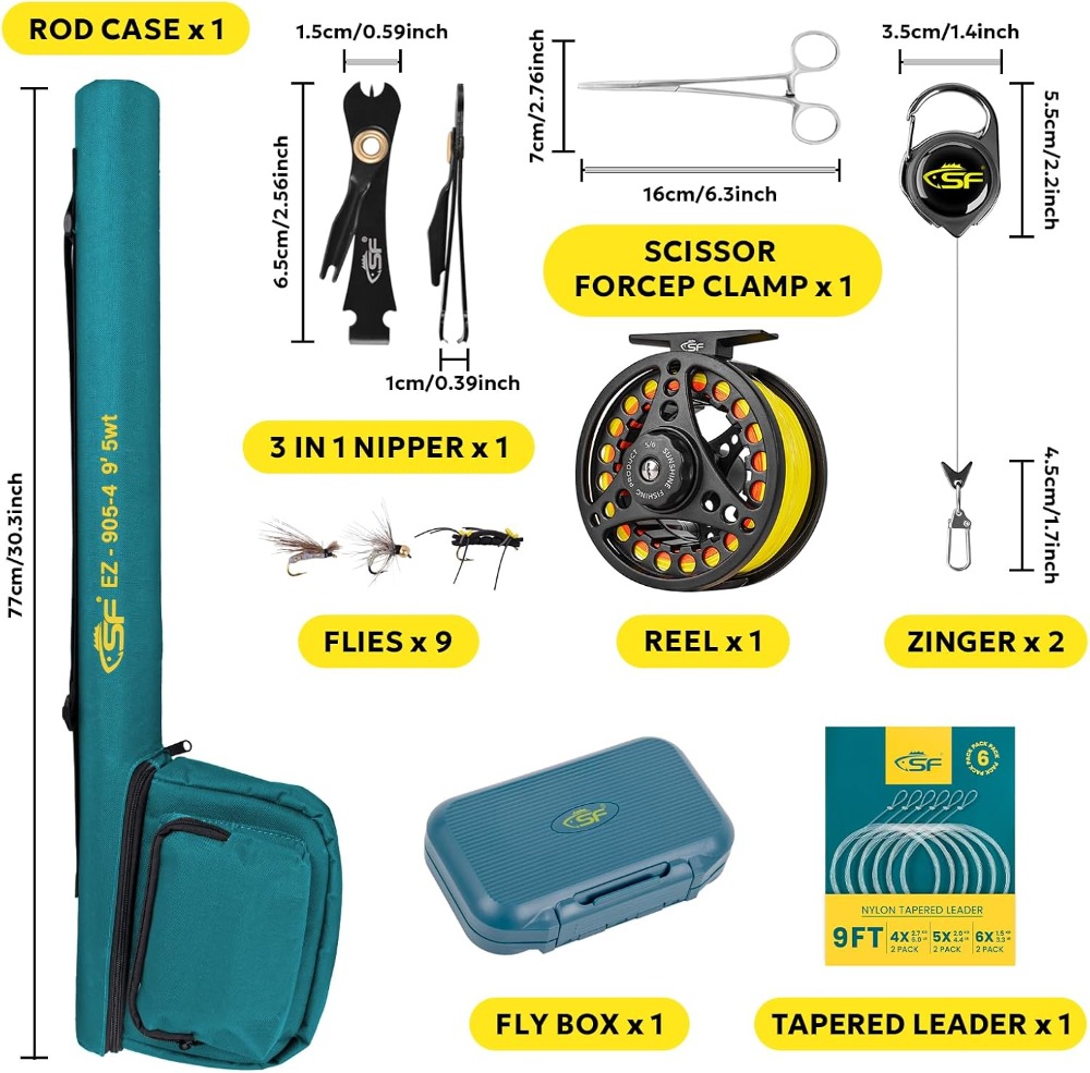 Fly Fishing Rod Combo Starter  - огляд і ціна Fly Reel
