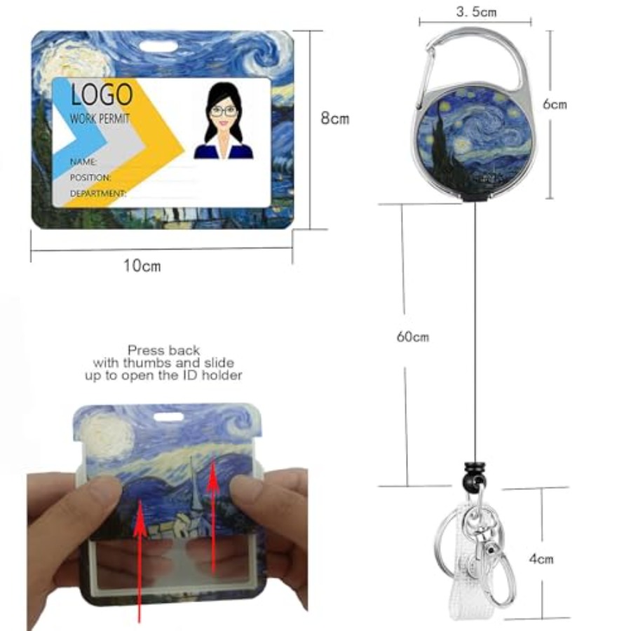 2 Pack ID Badge Holder with Re - огляд і ціна Reel Oil