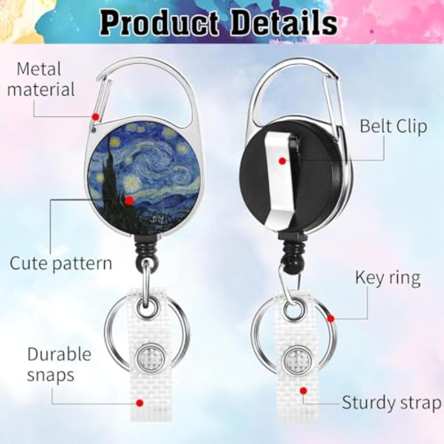 2 Pack ID Badge Holder with Re - огляд і ціна Reel Oil
