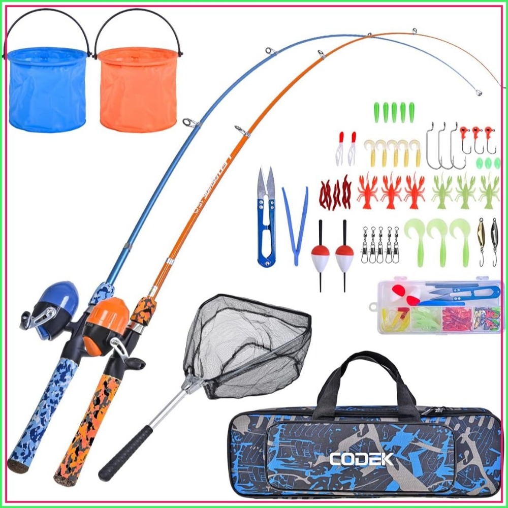 Kids Fishing Pole Set with Ful - огляд і ціна Spincast Reel
