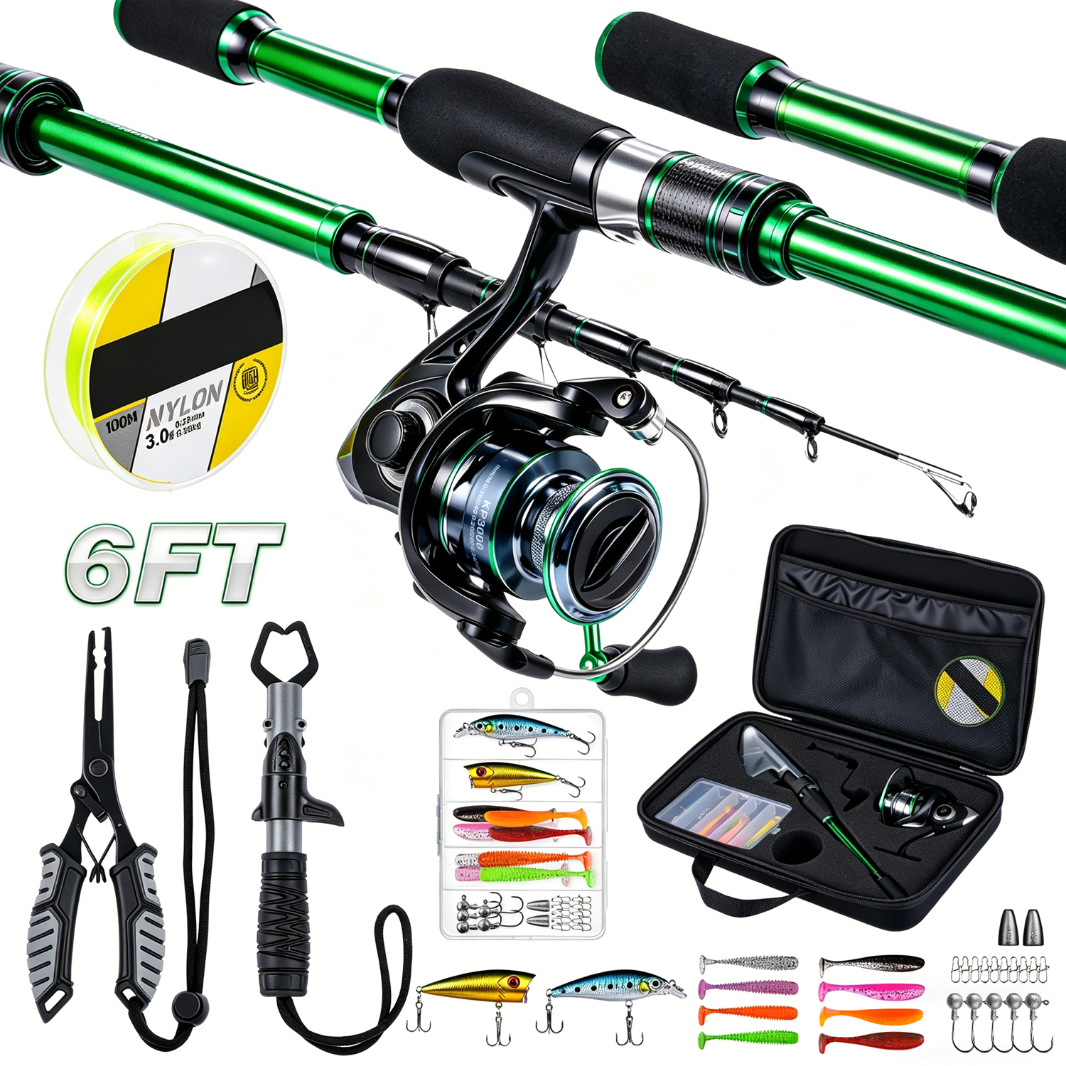 Graphite Telescopic Fishing Ro - огляд і ціна Reel Bag