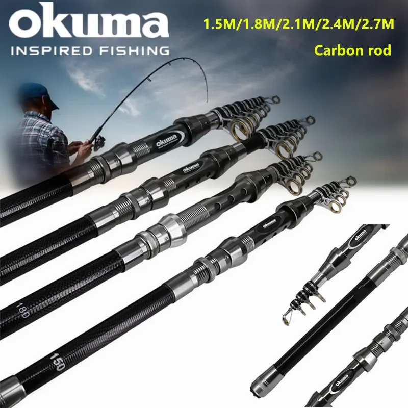 OKUMA New Carbon Rock Rod 1.5M - огляд і ціна Surf Reel