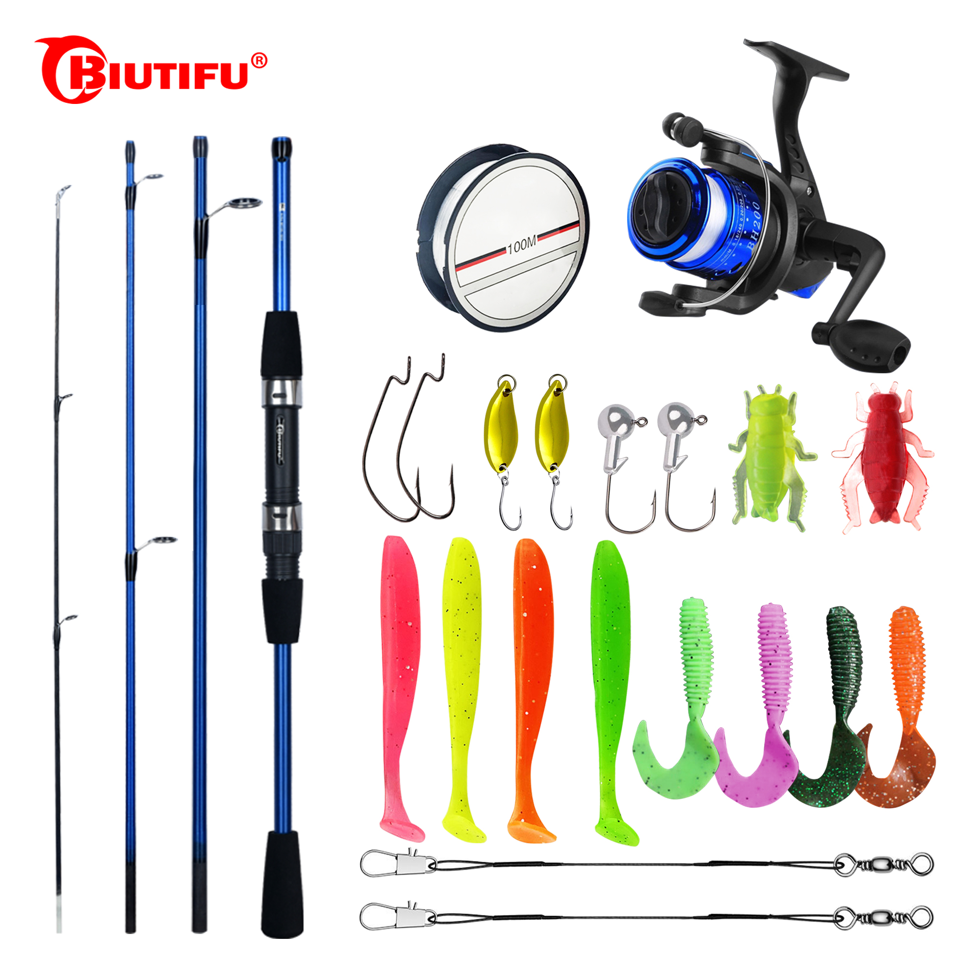 BIUTIFU Spinning Fishing Rod S - огляд і ціна Spincast Reel