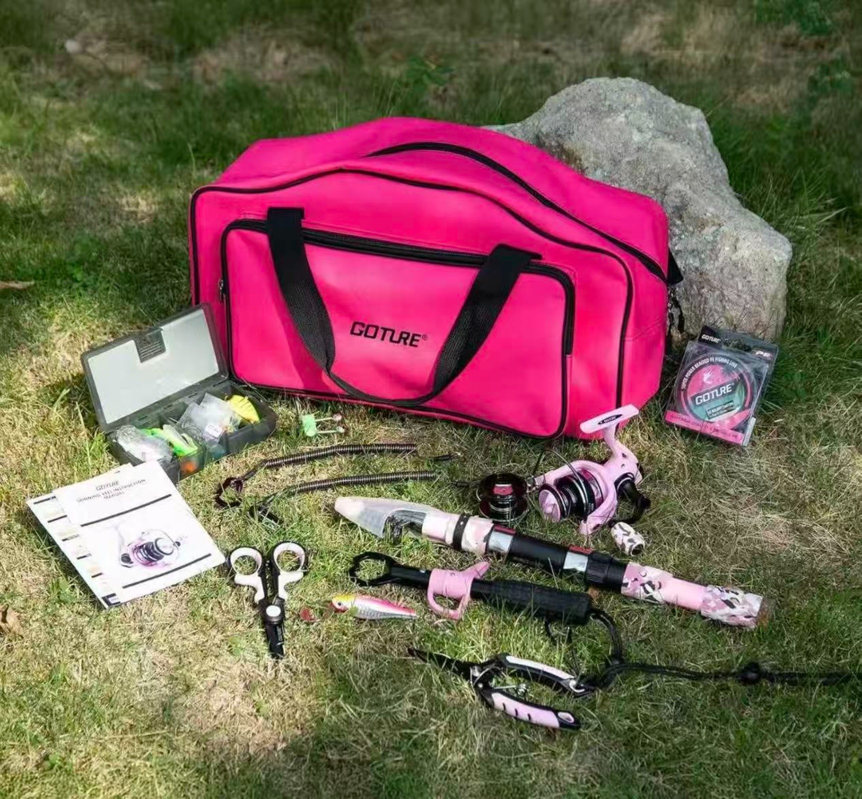 Goture Pink Fishing Rod and Re - огляд і ціна Reel Bag